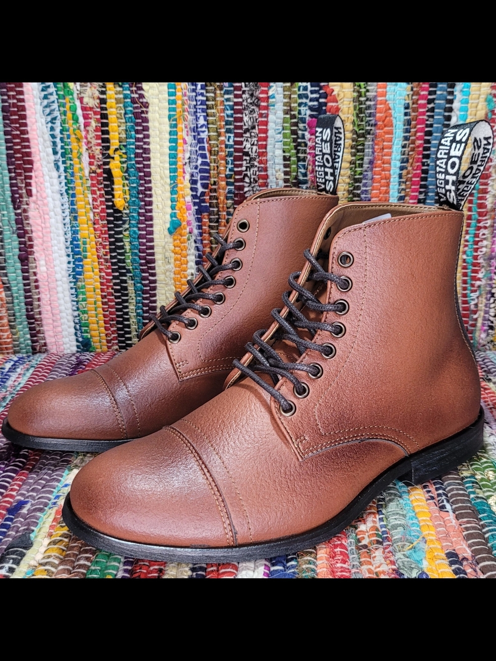 Aubrey Boot in Tan Vegetan Bucky Brand New Womens EU 37  by Vegetarian Shoes